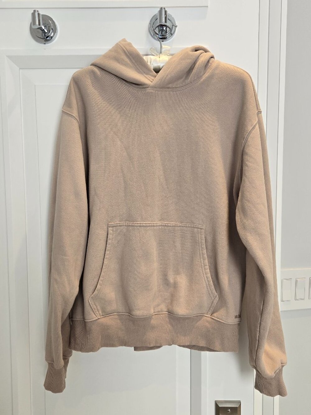 Aritzia Cozy Sweatfleece Perfect Hoodie, Beige, Size Medium